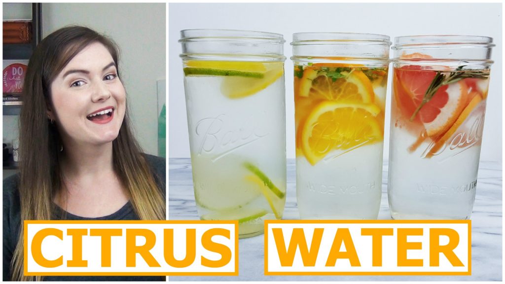 3 delicious citrus infused spa waters!