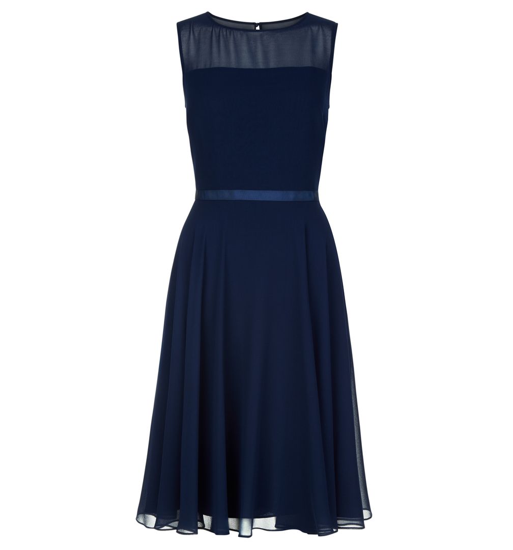 hobbs navy blue dress