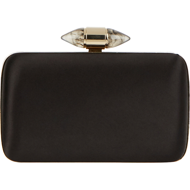 givenchy satin clutch with jewelry clasp