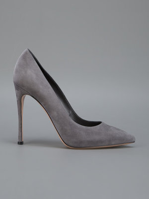 grey heels closed toe