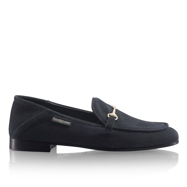 russell and bromley navy loafers