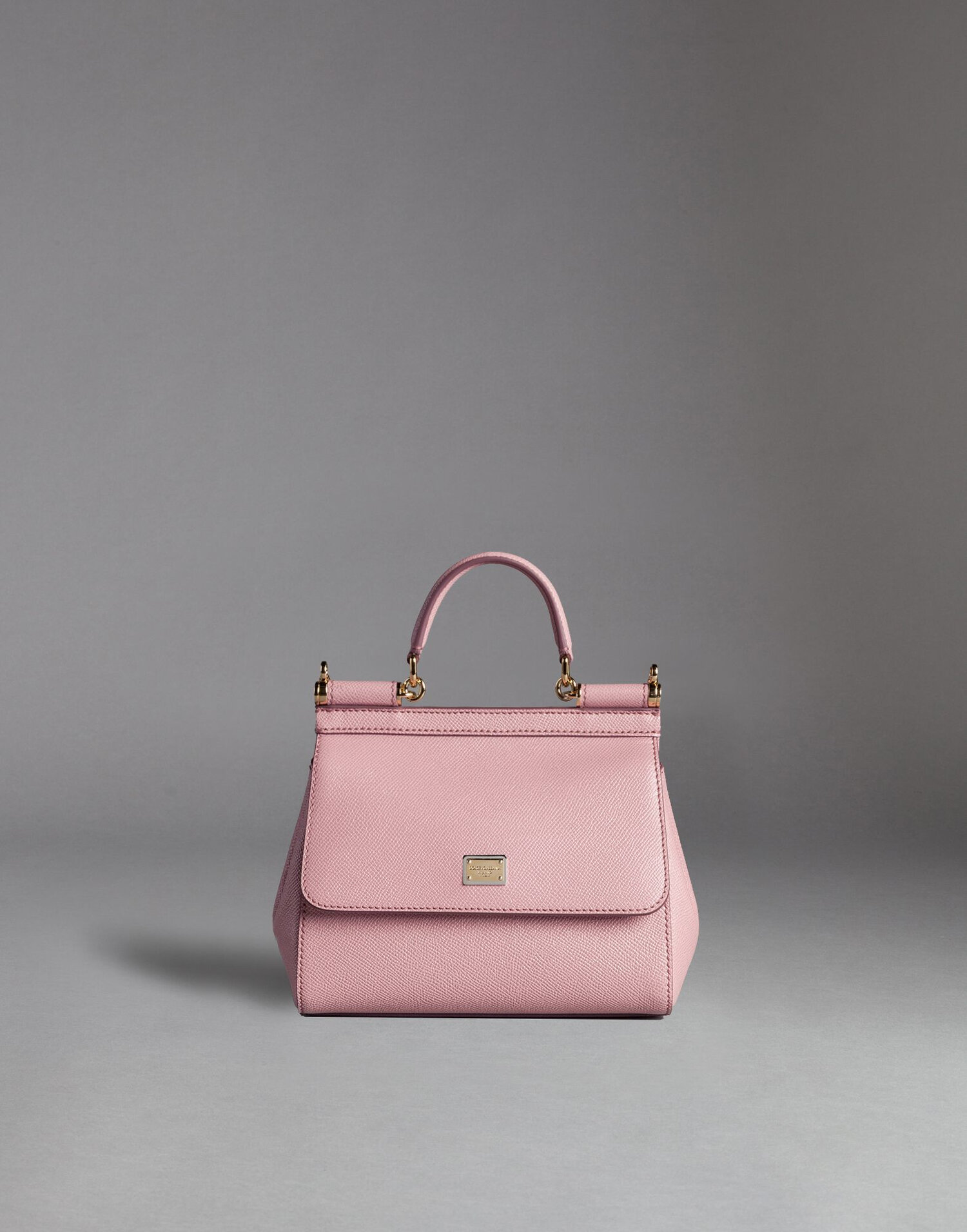 Dolce & Gabbana Mini Sicily Bag in Pink Dauphine Calfskin Leather — UFO No  More