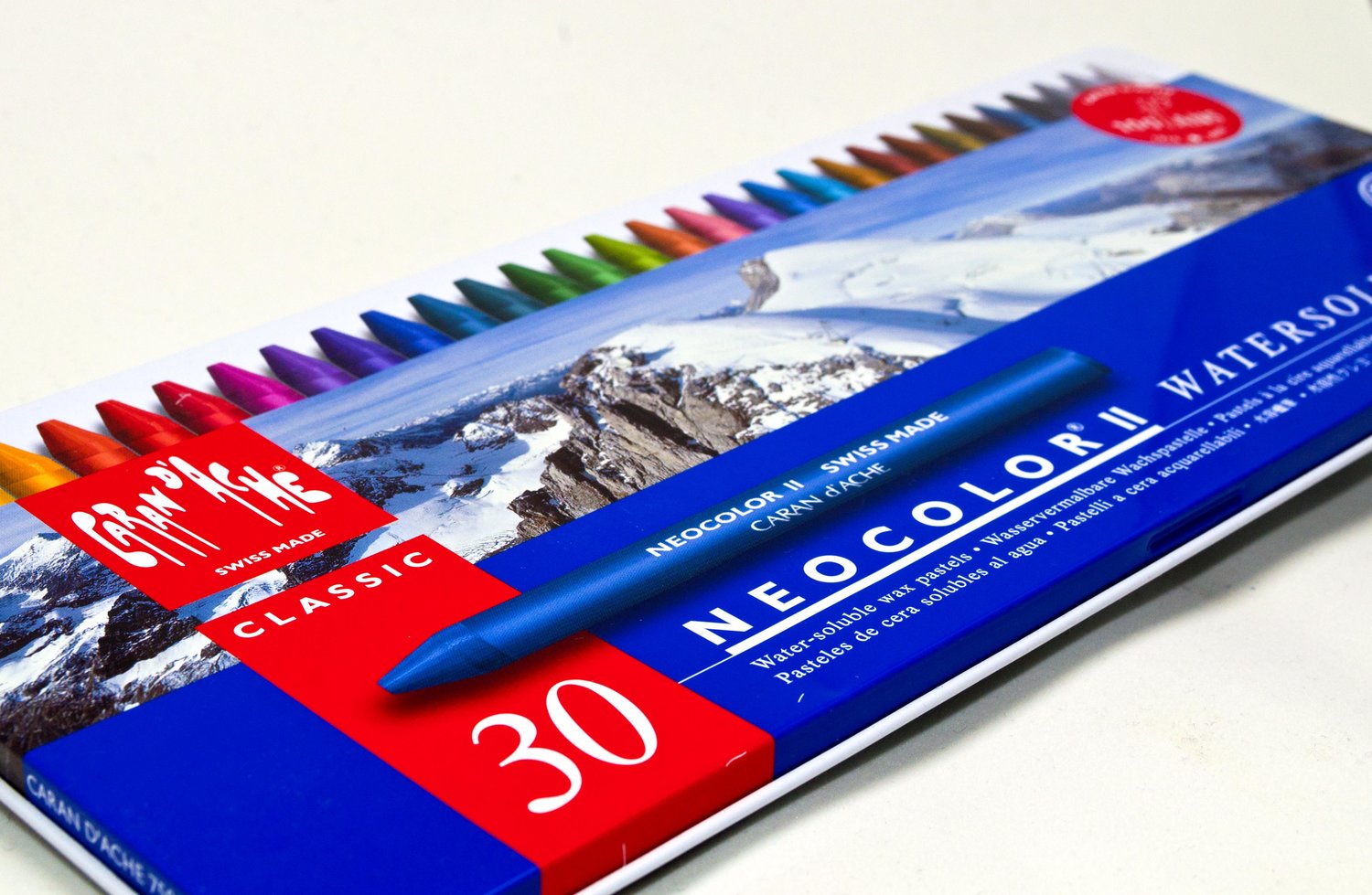 Neocolor I Crayons, L: 10 cm, 8 mm, Assorted Colours, 30 pc, 1
