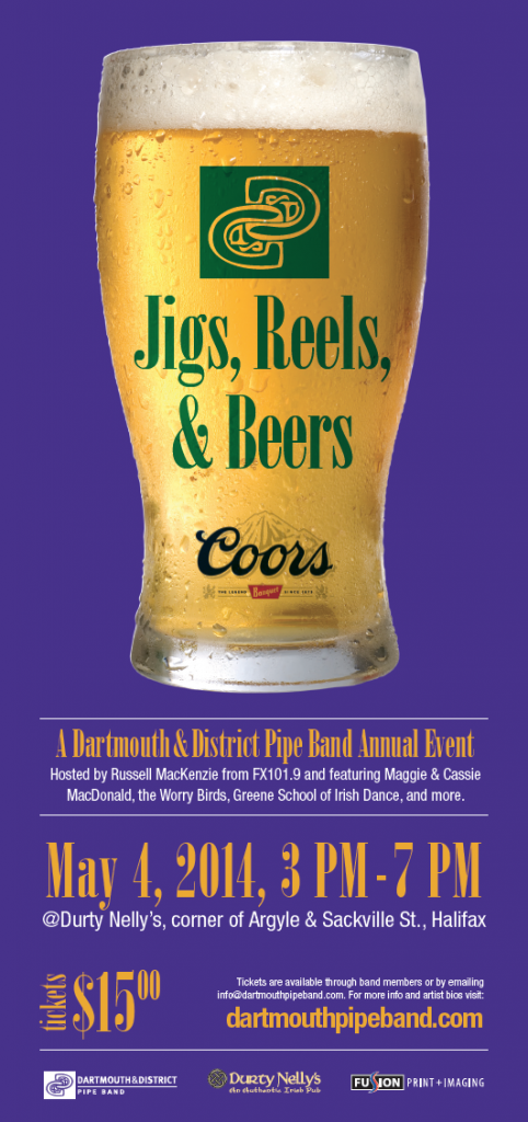 4th Annual Jigs Reels and Beers Poster