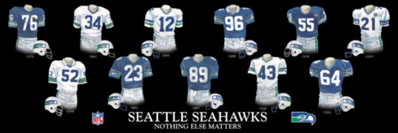 seattle seahawks jersey history