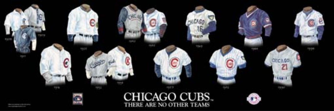 chicago cubs uniforms history