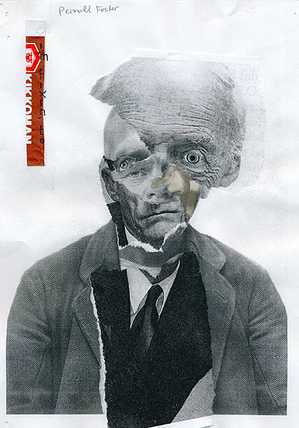 Normal, OK: Pernell Foster, conceptual sketch. Collage, 2007