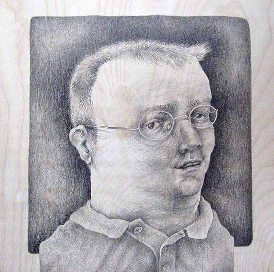 Normal, OK: Stroud Drumright, graphite on wood, 2008