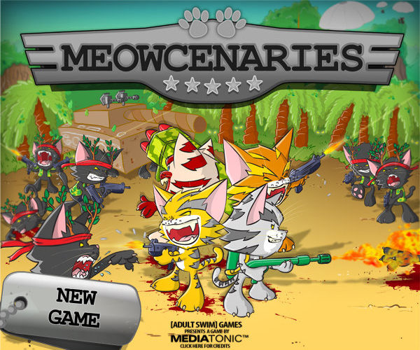 About an Adult Swim Flash Game: Meowcenaries — Silicon Sasquatch