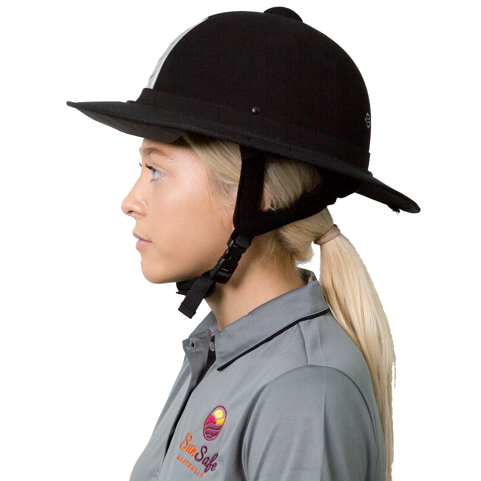 Horse Riding Helmet Brim Equestrian Removable Flap Australian Newcastle Hats 