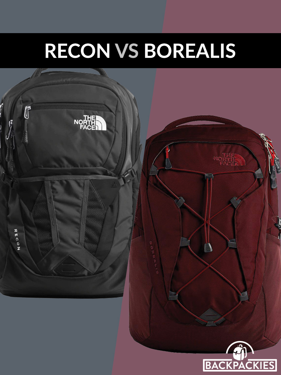north face backpack size comparison