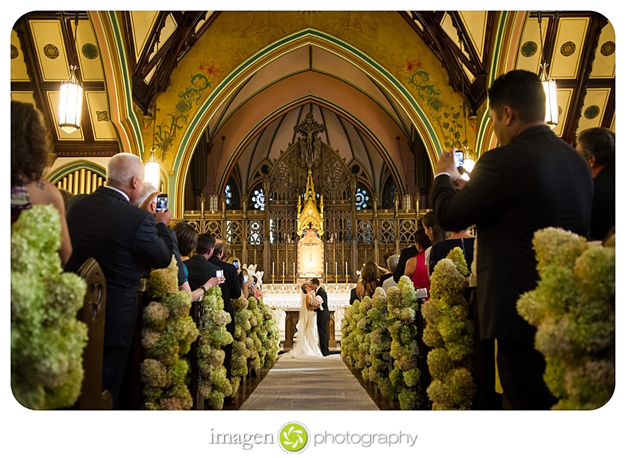 St. Paul's Shrine Cleveland Wedding Photography: Erin + Brian