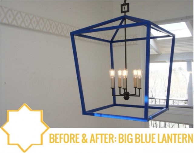 Before & After Big Blue Lantern by Capella Kincheloe