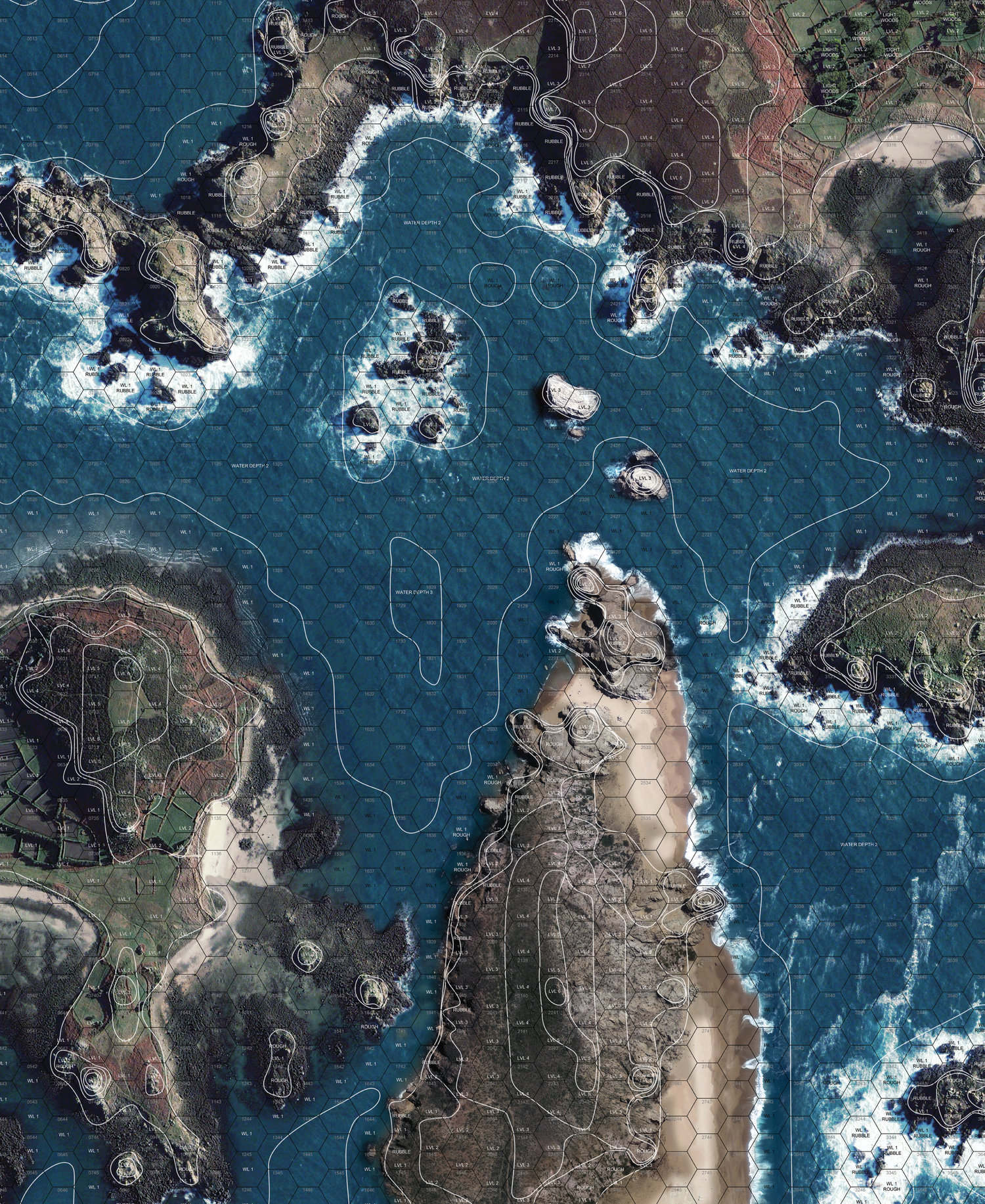 Archipelago Assault (Tournament Size) — Map Master Battle Maps