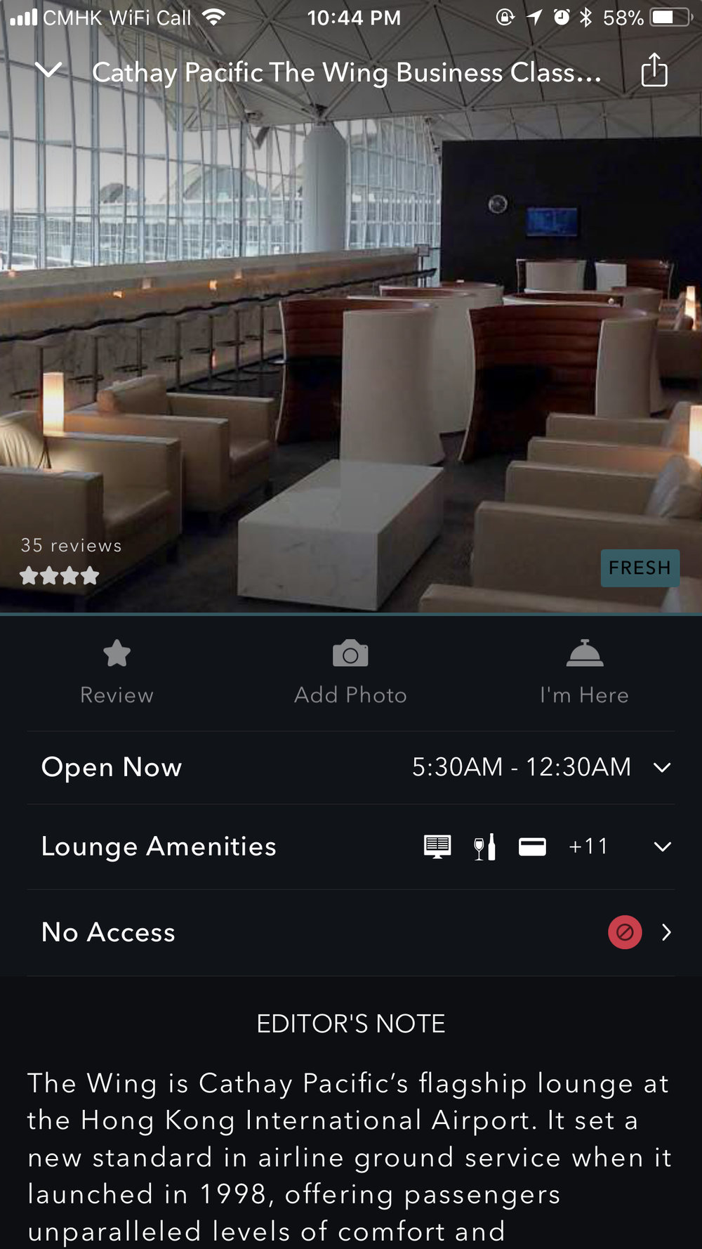  Lounge Buddy is like a Yelp for airline lounges worldwide. 