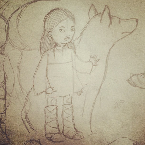middle grade wolf and girl