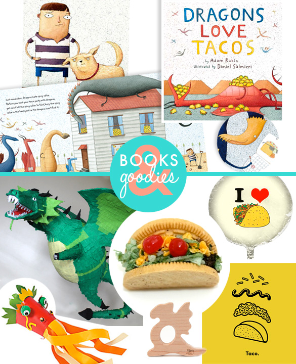 Dragons love tacos books and goodies