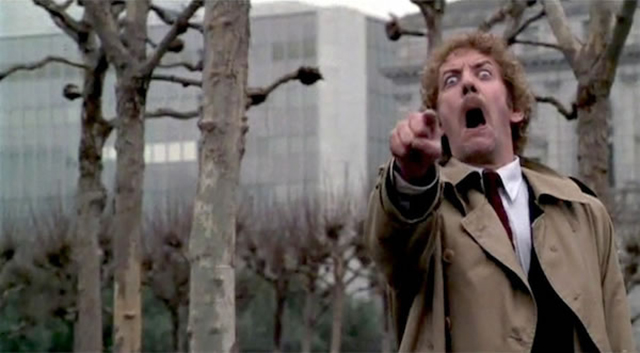 Donald Sutherland Scream from Invasion of the Body Snatchers