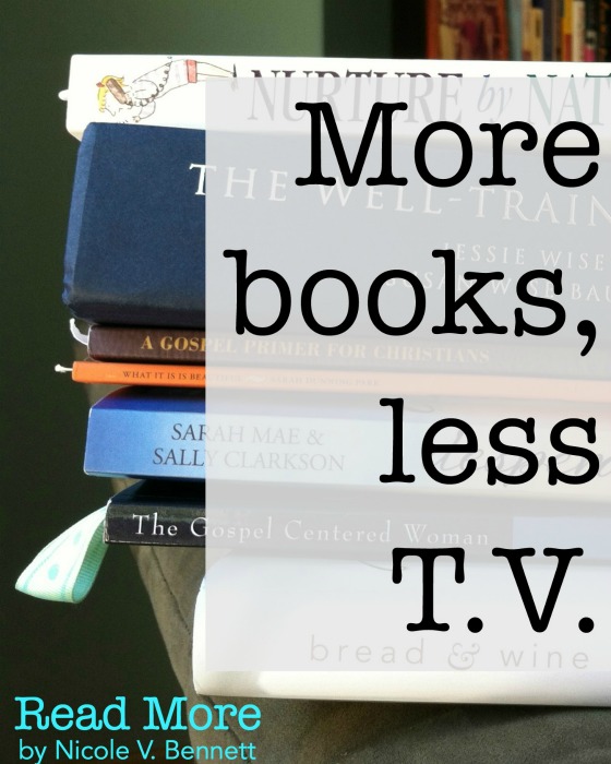 more books, less t.v.