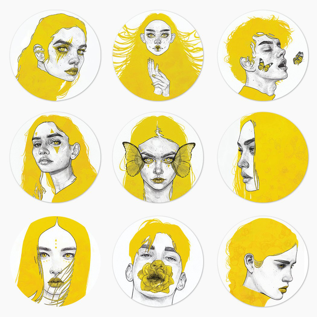 yellow stickers