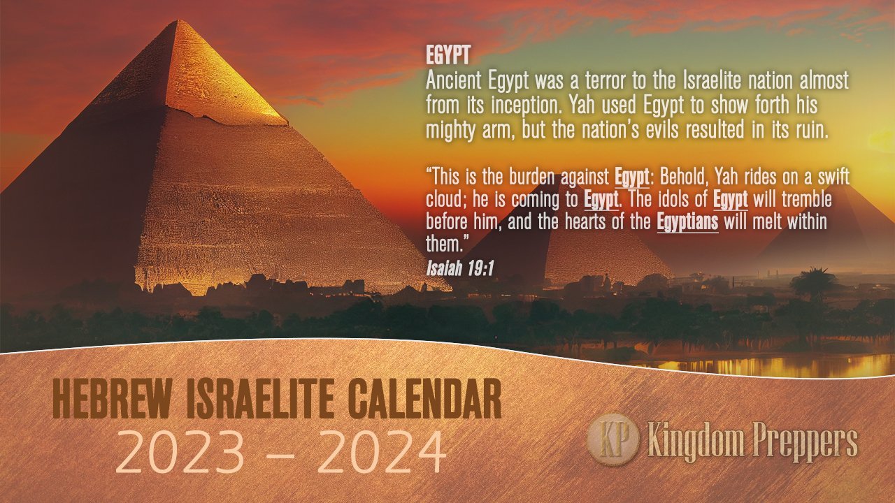 Hebrew Israelite Calendar (20232024) — Kingdom Preppers
