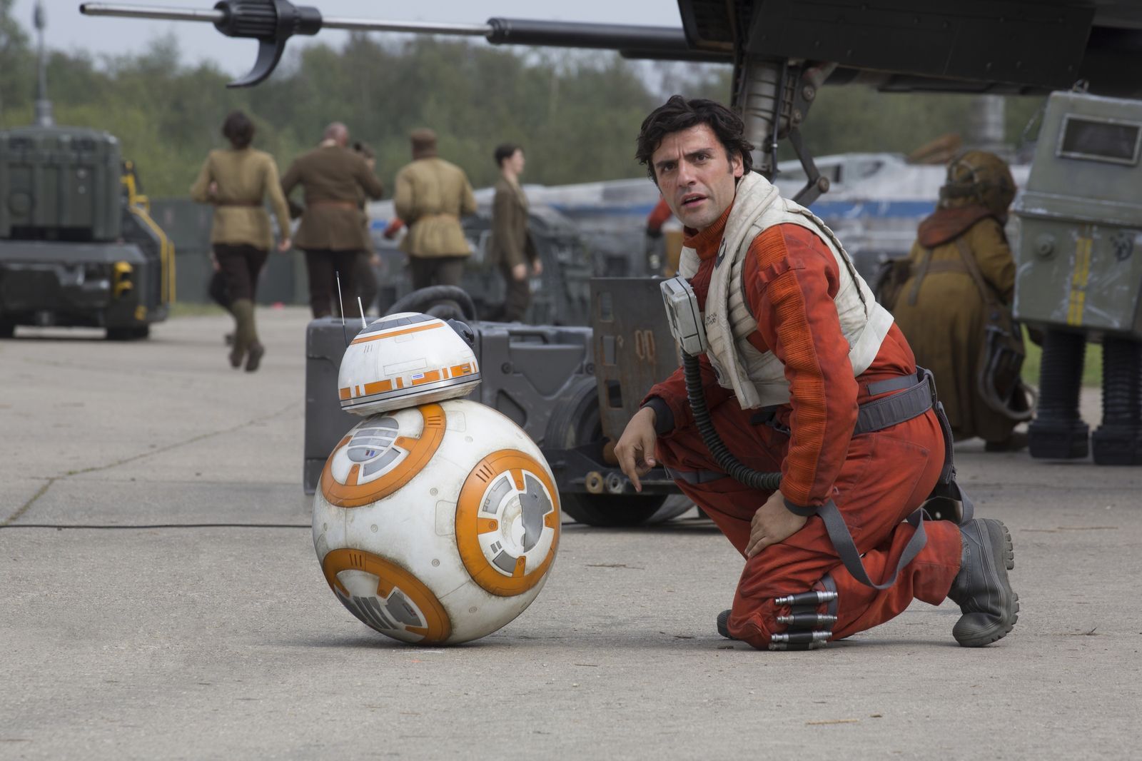 Poe Dameron (Oscar Isaac) is an ace pilot in the Resistance.