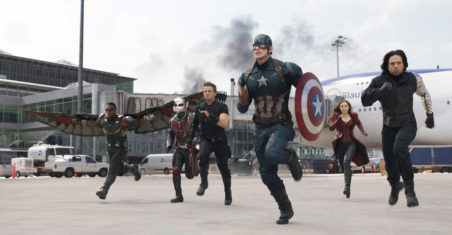 Team Captain America assembles for 'Civil War'.