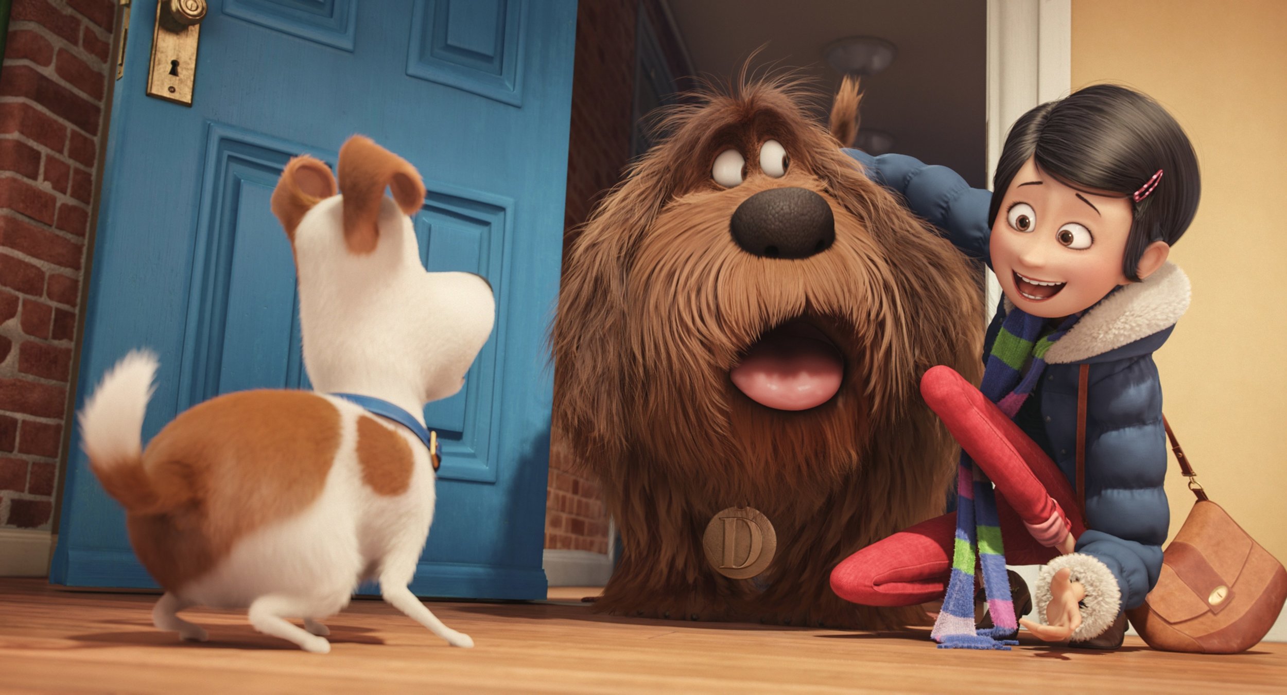 The Secret Life of Pets features the voices of Kevin Hart, Ellie Kemper, Louis C.K., and others.