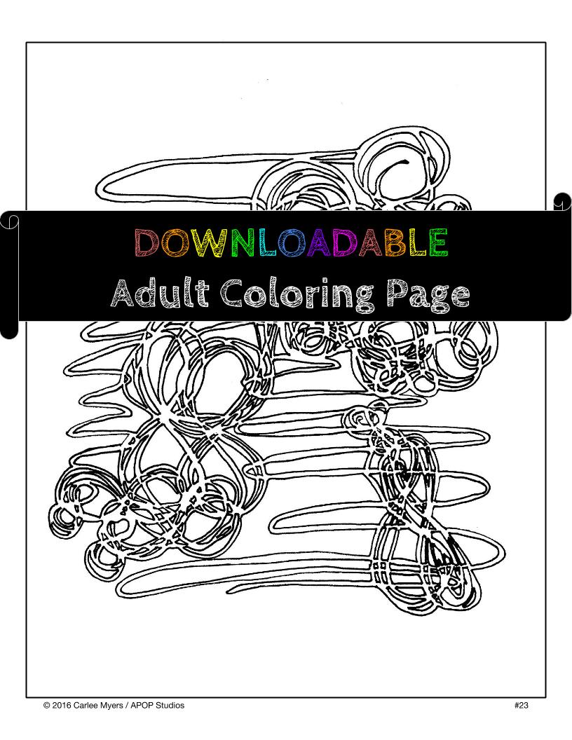 Adult Coloring Page Number 23