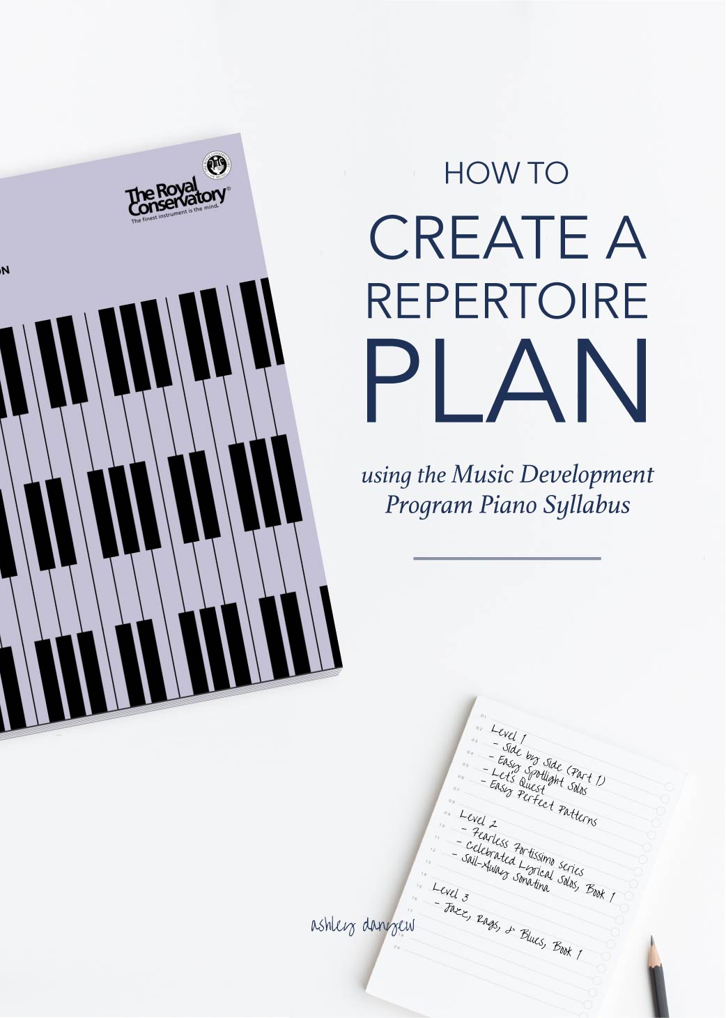 How to Create a Repertoire Plan Using the Music Development