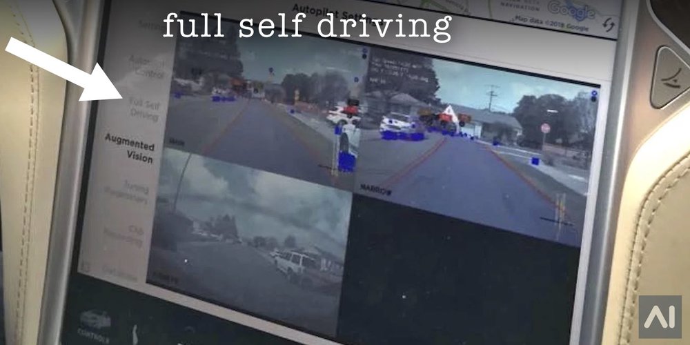 Tesla Full Self-Driving Images Leaked