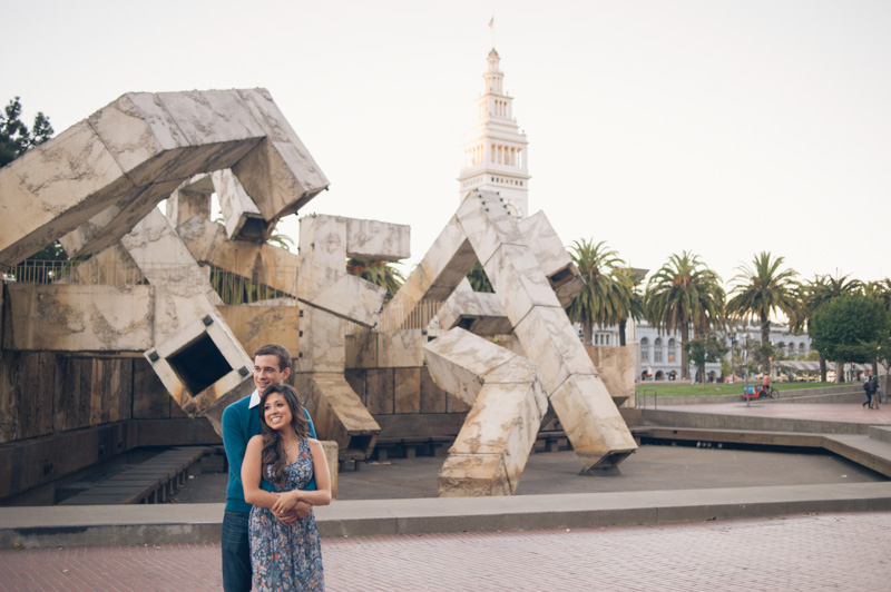 Engagement session on the Embarcadero