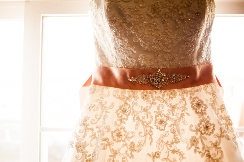 Detail photo of wedding dress