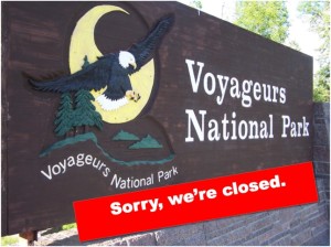 closed park sign
