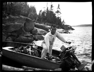 Jun Fujita on Rainy Lake in 1931. Photo courtesy of the Graham and Pam Lee Collection.