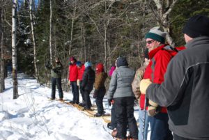group of snowshoers