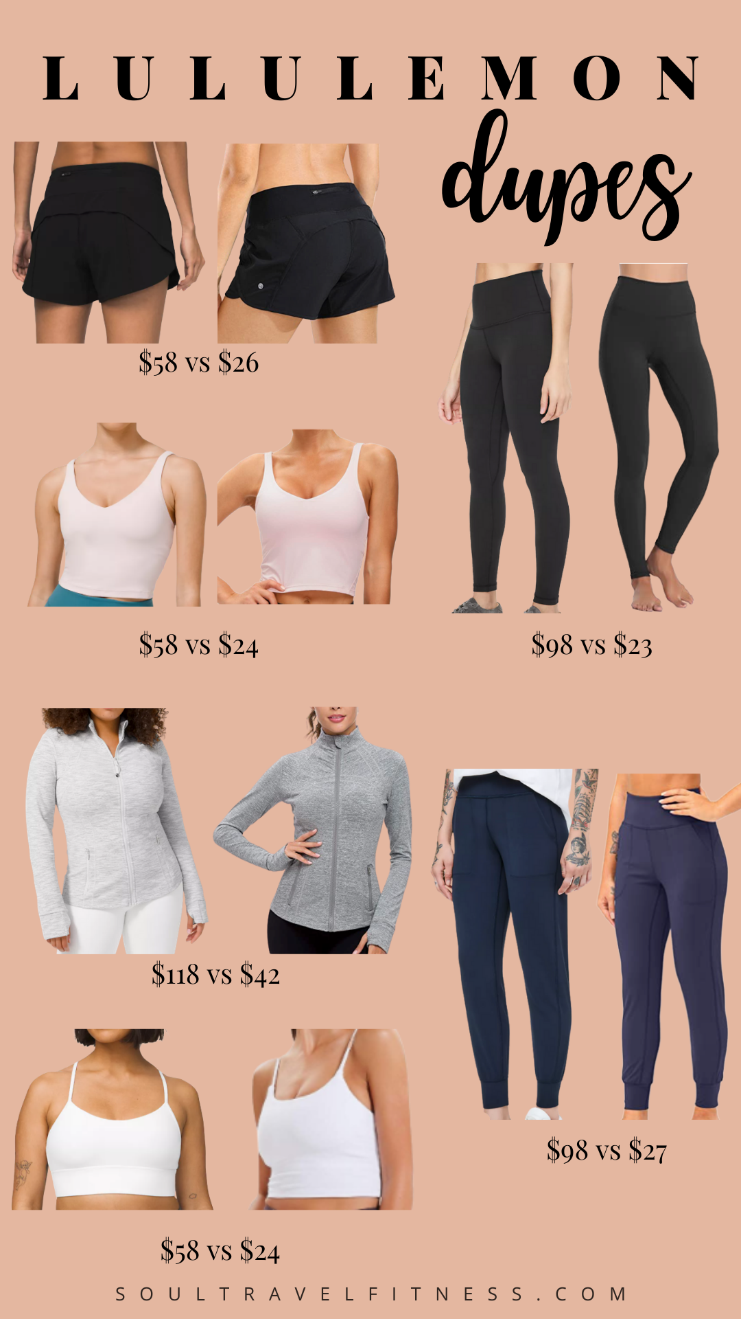 The Best Lululemon Dupes to Save a Fortune — SoulTravelFitness