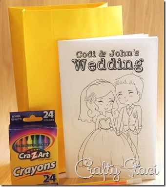 Kids' Wedding Coloring Book — Crafty Staci