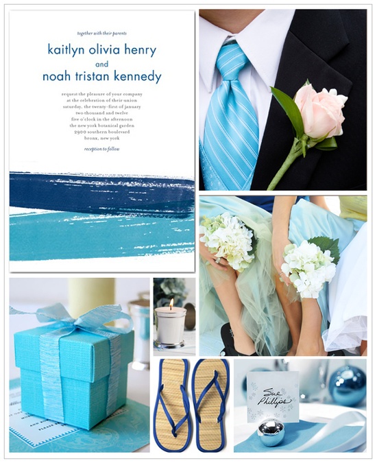 marine blue wedding