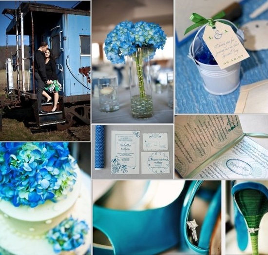 blue wedding