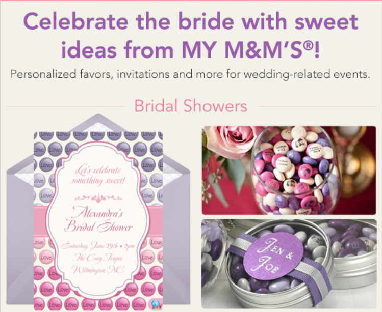 Wedding Favor Idea using My M&M's! Bridal Shower Favors