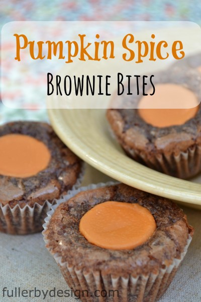 Pumpking Spice Brownie Bites