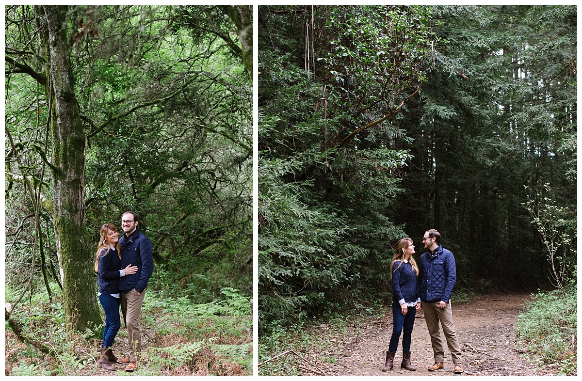 blue,chelsea dier photography,dier photography,engagament,green,oakland,redwoods engagement,