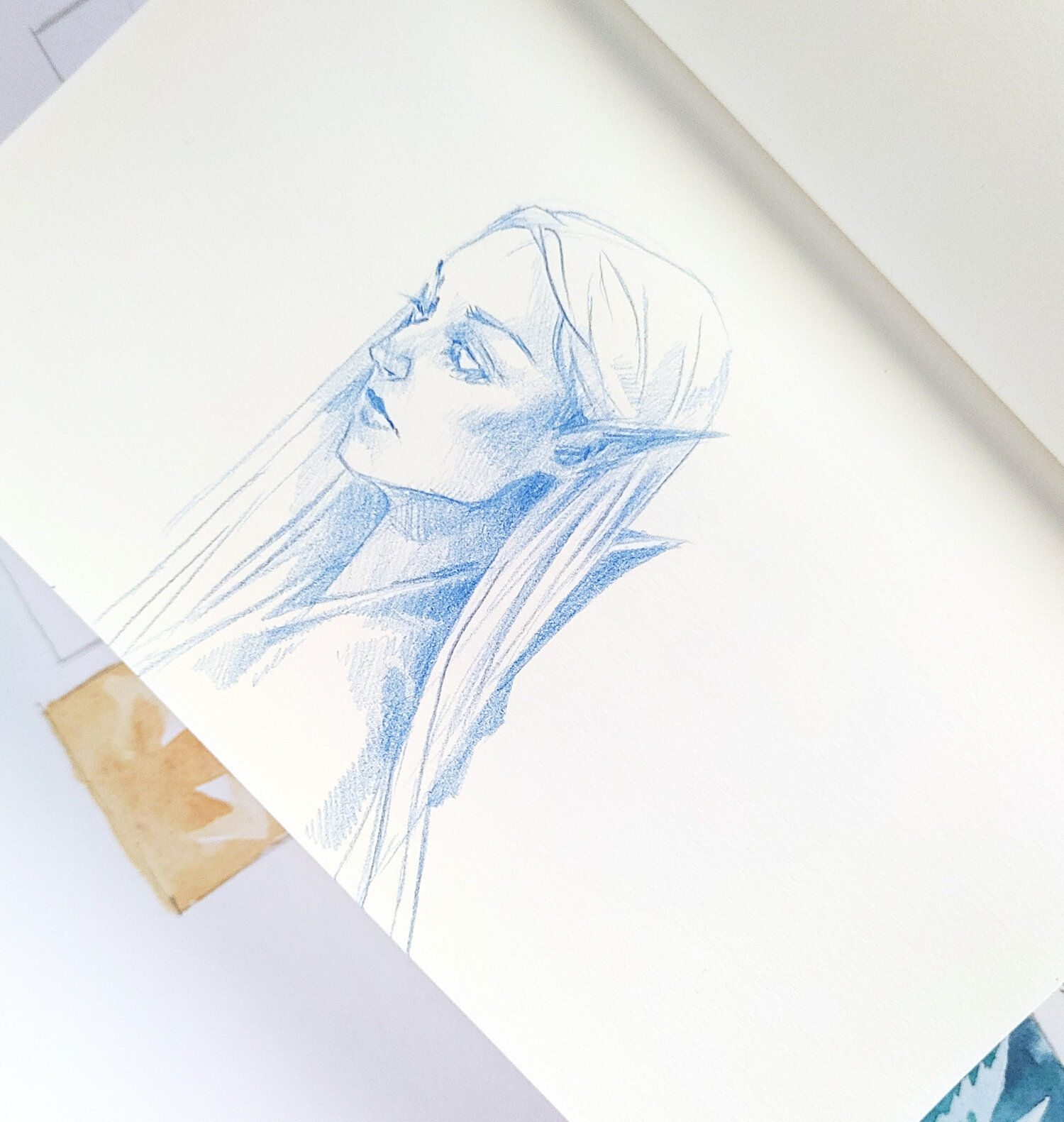 A Peek In My Sketchbook: Adding Color With Colored Pencils