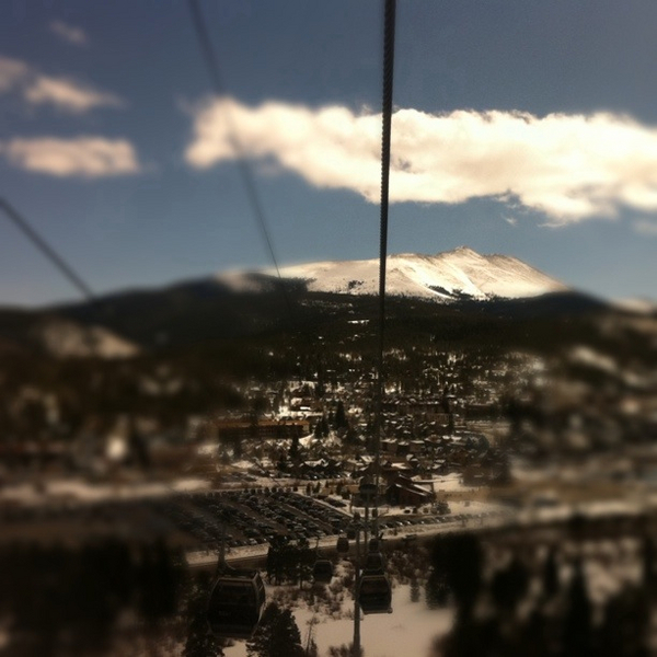Coming down the gondola into Breckenridge.  |  photo[@pdzierba]