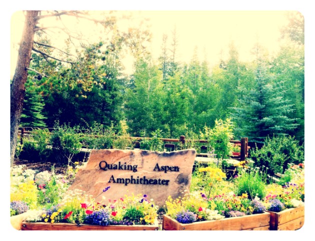 [CEREMONY] Quaking Aspen Amphitheatre: Outside Wedding Ceremony Venue in Keystone, Colorado  |  photo[stacysanchez]