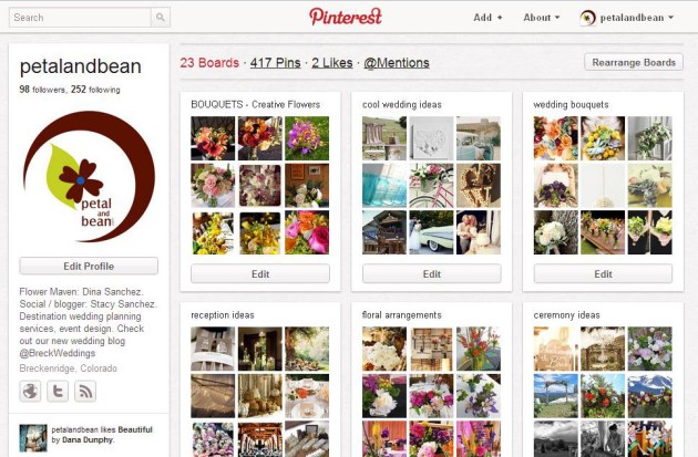 pinterest.com/petalandbean  |  [HOW TO] Create Your Own Inspiration Boards Using Pinterest to Plan Your Destination Wedding in Colorado