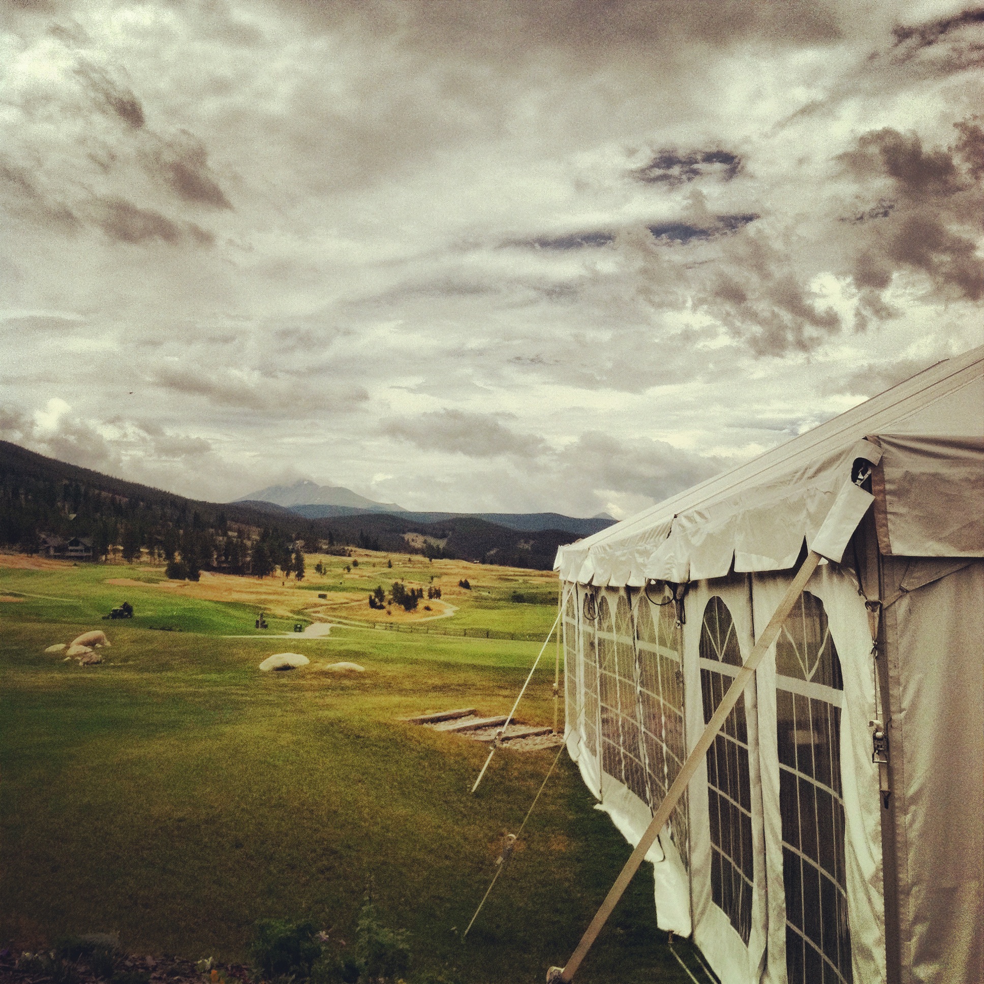 [Venue] the Keystone Ranch Restaurant in Keystone, Colorado.  Wedding venue, event location, tent, golf course