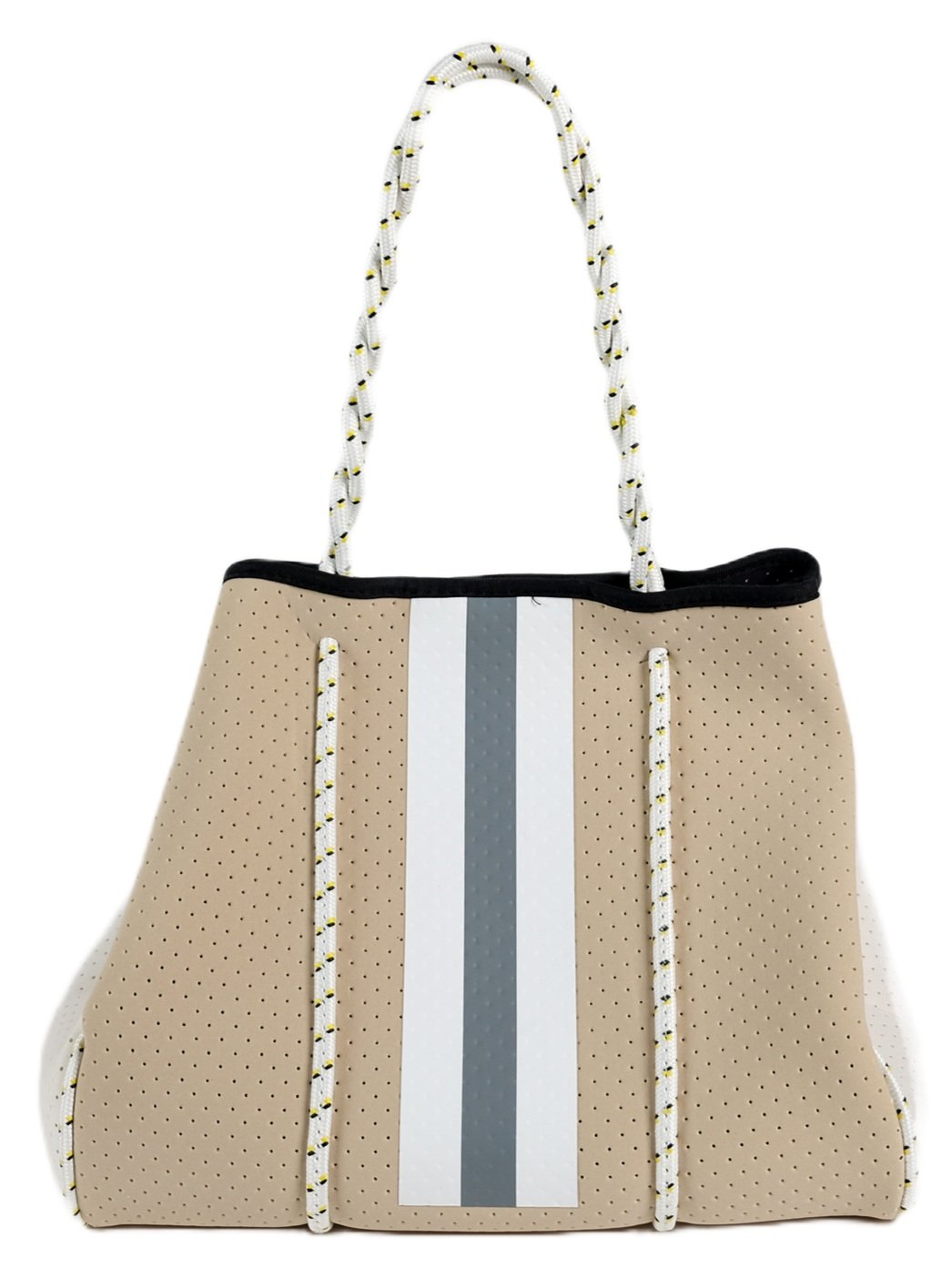 Blush and Grey Hyde Stripe Tote — Parker & Hyde