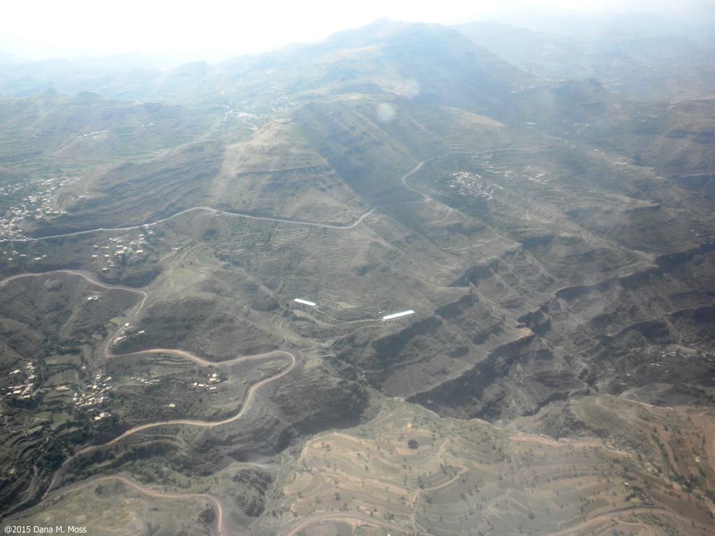 Central Yemen seen from the air